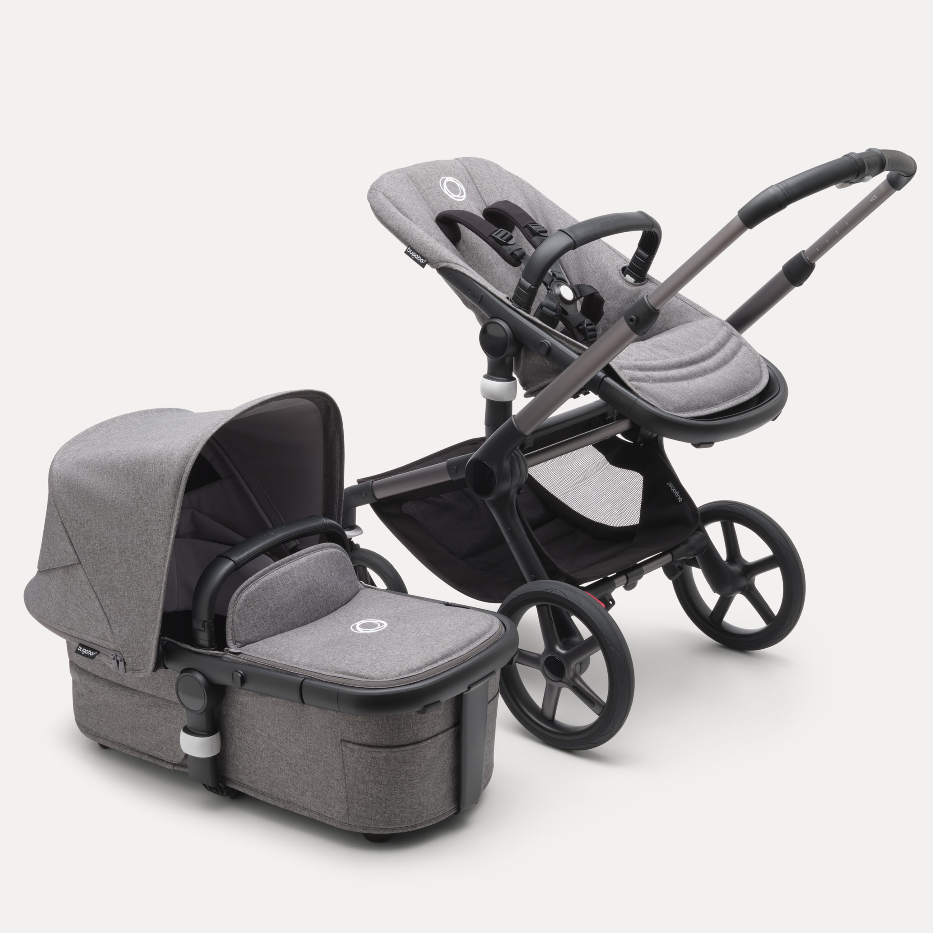 Refurbished Bugaboo Fox 5 complete UK GRAPHITE/GREY MELANGE-GREY MELANGE - Main Modal Image Slide 2 of 2