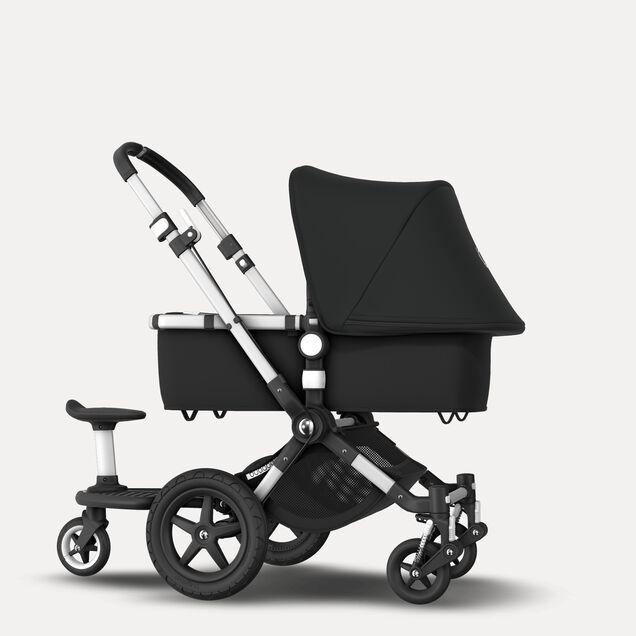 Bugaboo Cameleon 3 Plus sit and stand pushchair black sun canopy, black fabrics, aluminium base - Main Image Slide 4 of 6