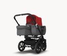US - Bugaboo D3M stroller bundle black grey melange red