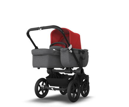 US - Bugaboo D3M stroller bundle black grey melange red