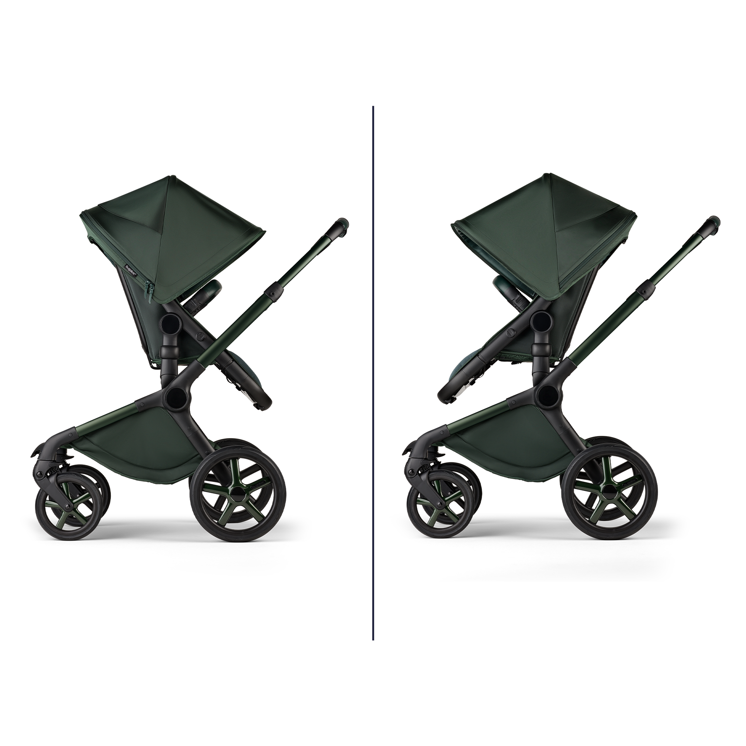 Refurbished Bugaboo Fox 5 complete Noir Limited Edition UK MIDNIGHT GREEN - Thumbnail Slide 8 of 15