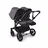 Bugaboo Donkey 5 twin stroller black base, forest green fabrics, forest green sun canopy - Thumbnail Slide 3 of 12