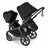 Bugaboo Kangaroo tandem stroller black base, forest green fabrics, forest green sun canopy test - Thumbnail Slide 10 of 18
