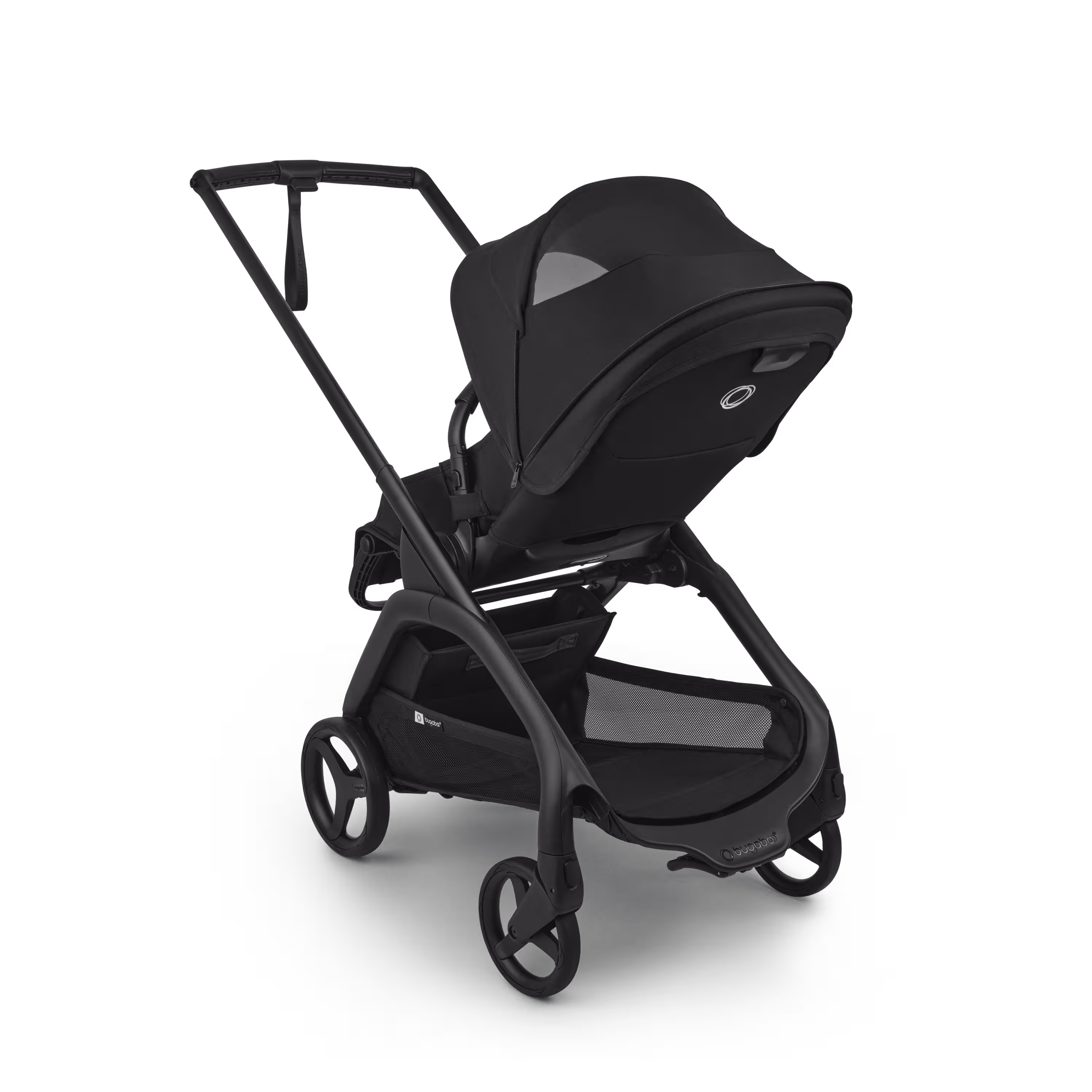 Bugaboo Dragonfly Plus seat stroller graphite base, heritage black fabrics, misty white sun canopy - Main Modal Image Slide 6 of 11