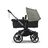 Bugaboo Donkey 5 twin stroller graphite base, midnight black fabrics, forest green sun canopy - Thumbnail Slide 2 of 12