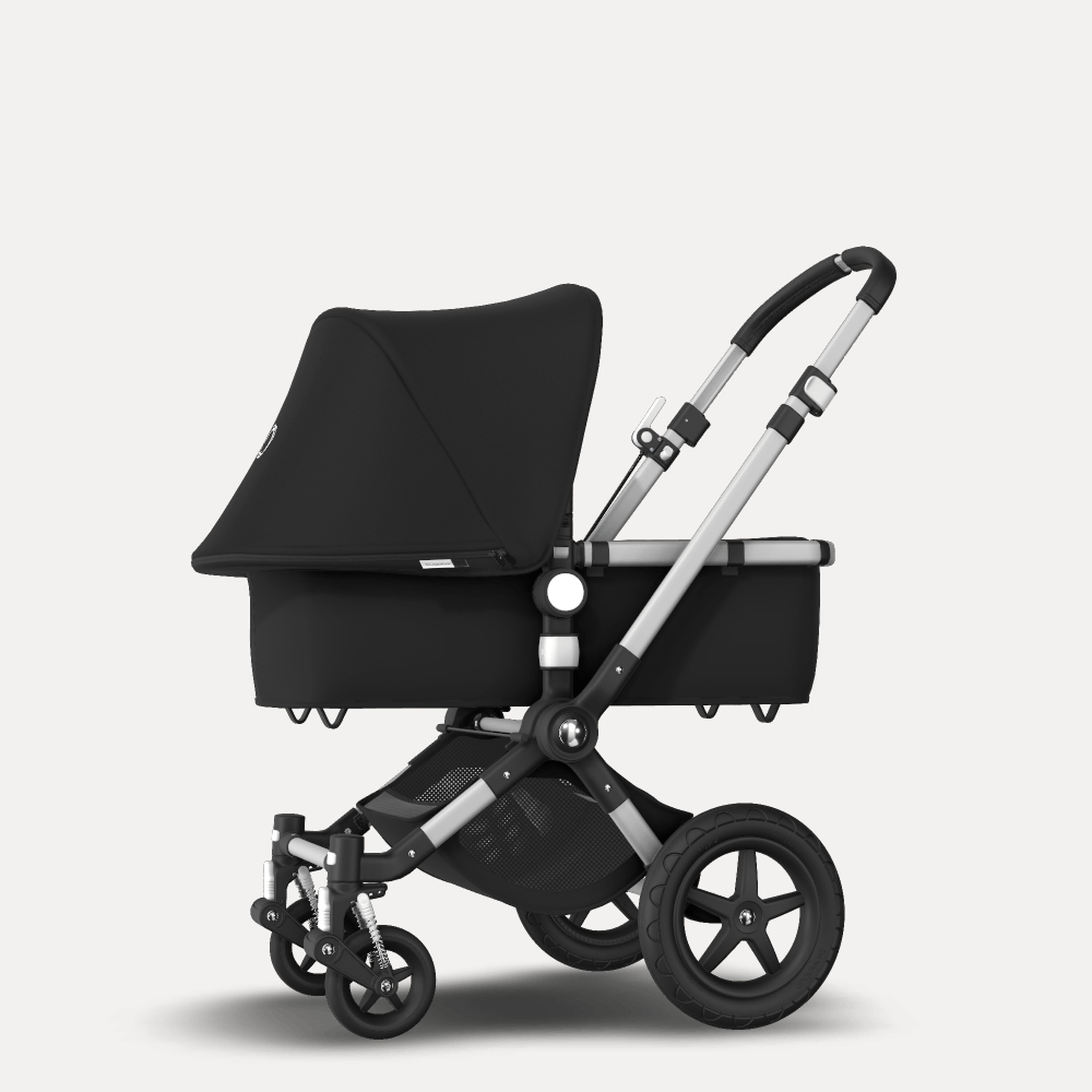 Bugaboo Cameleon 3 Plus seat and carrycot pushchair black sun canopy, black fabrics, aluminium base - Main Modal Image Slide 2 of 8