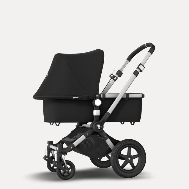 Bugaboo Cameleon 3 Plus seat and carrycot pushchair black sun canopy, black fabrics, aluminium base - Main Image Slide 2 of 8