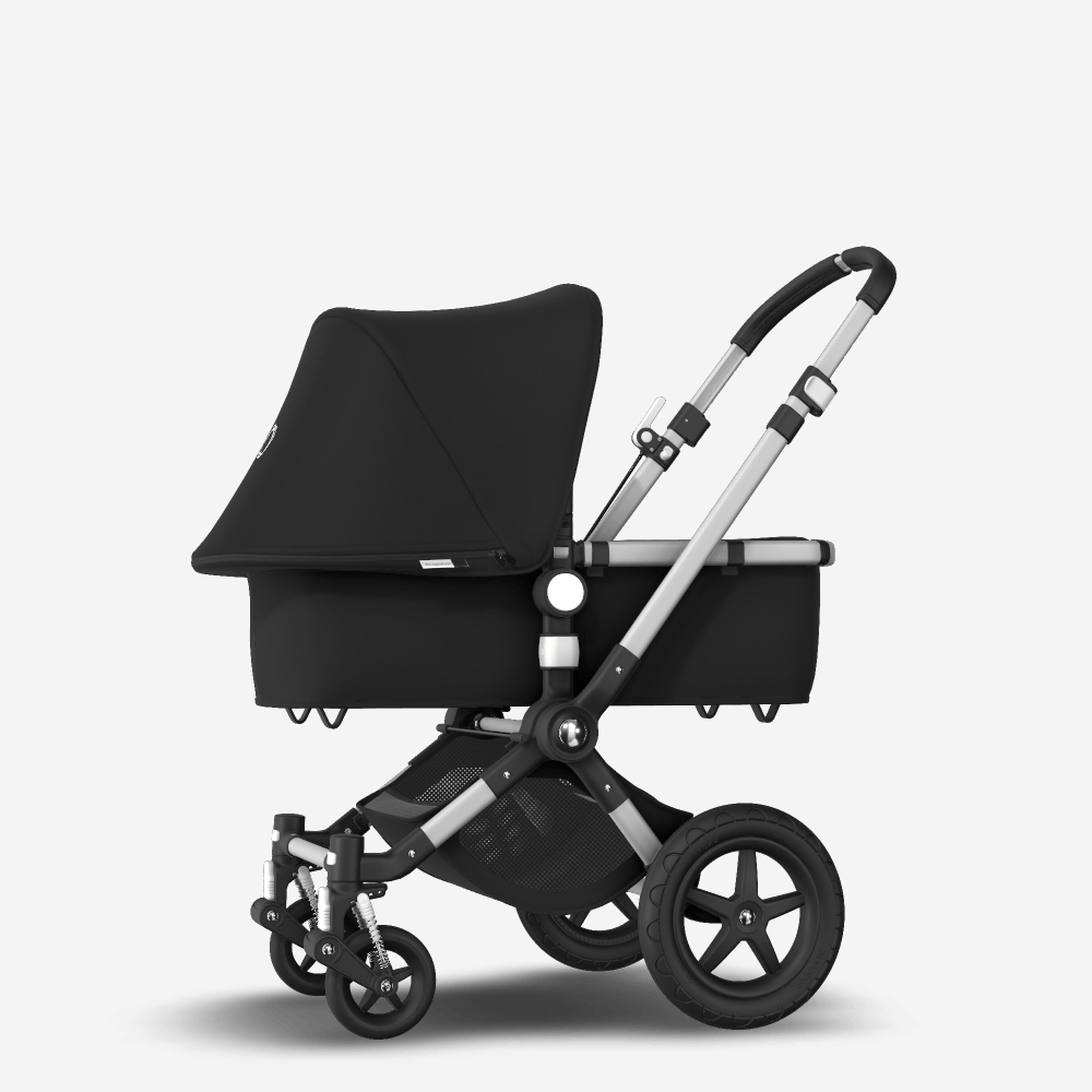 Bugaboo Cameleon 3 Plus seat and carrycot pushchair black sun canopy, black fabrics, aluminium base - Main Modal Image Slide 2 of 8