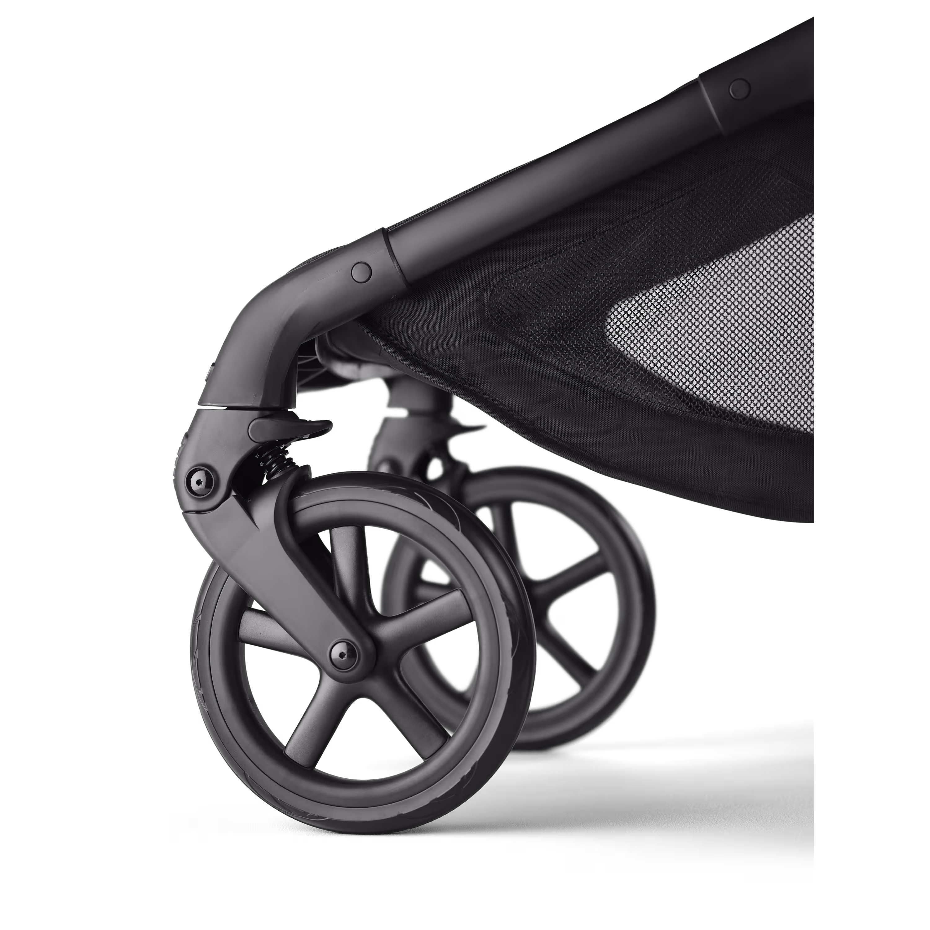 Bugaboo x Konges SlØjd limited edition Fox 5 Renew 2-in-1 pushchair black base, heritage black fabrics, dusty pink sun canopy - Main Modal Image Slide 10 of 12