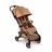 Bugaboo x Stella McCartney Butterfly 2 travel stroller tobacco brown base, tobacco brown fabrics, tobacco brown sun canopy - Thumbnail Slide 3 of 11