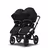 Bugaboo Donkey 3 twin black sun canopy, black seat, black chassis - Thumbnail Slide 3 of 5