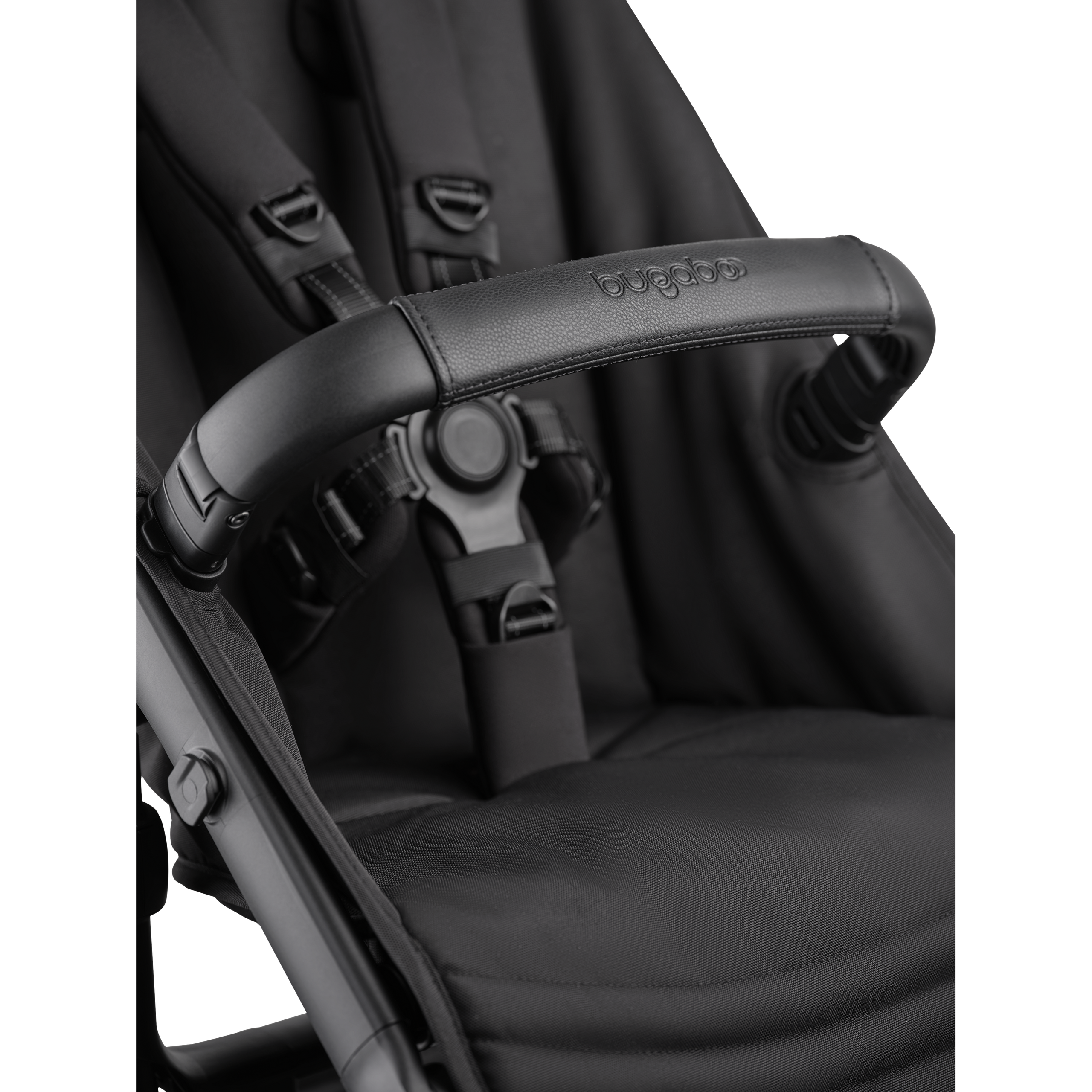 Bugaboo Kangaroo 2-in-1 stroller black base, forest green fabrics, forest green sun canopy - Thumbnail Slide 8 of 11