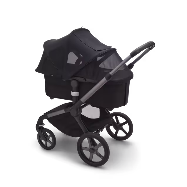 Bugaboo Fox/Cameleon3/Lynx breezy sun canopy v2 MIDNIGHT BLACK - Main Image Slide 3 of 6