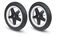 Bugaboo Donkey 2 foam rear wheels replacement set