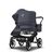 Bugaboo Donkey 5 Duo double stroller graphite base, stormy blue fabrics, stormy blue sun canopy - Thumbnail Slide 3 of 11
