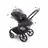 Bugaboo Fox 5 bassinet and seat stroller black base, grey melange fabrics, grey melange sun canopy - Thumbnail Slide 4 of 8