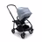 Bugaboo Bee 6 seat stroller vapor blue sun canopy, black fabrics, black base - Thumbnail Slide 2 of 2