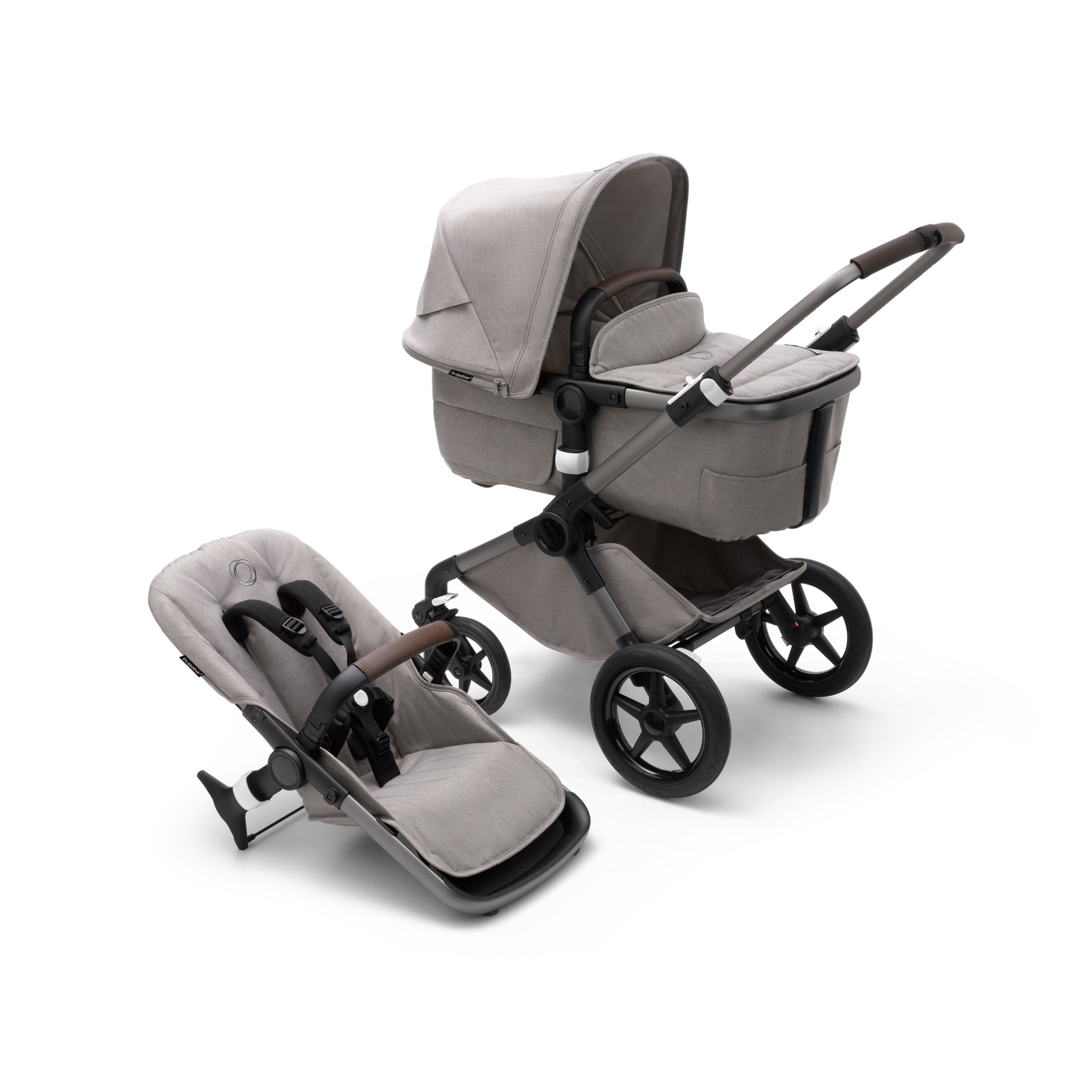 Refurbished Bugaboo Fox 3 Mineral complete GRAPHITE/LIGHT GREY - Thumbnail Slide 9 van 11