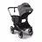 Refurbished Bugaboo Donkey 5 Mono bassinet and seat stroller graphite base, midnight black fabrics, grey mélange sun canopy - Thumbnail Slide 4 of 11