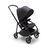 Bugaboo Bee 6 bassinet and seat stroller black base, grey melange fabrics, mineral washed black sun canopy - Thumbnail Slide 1 of 2