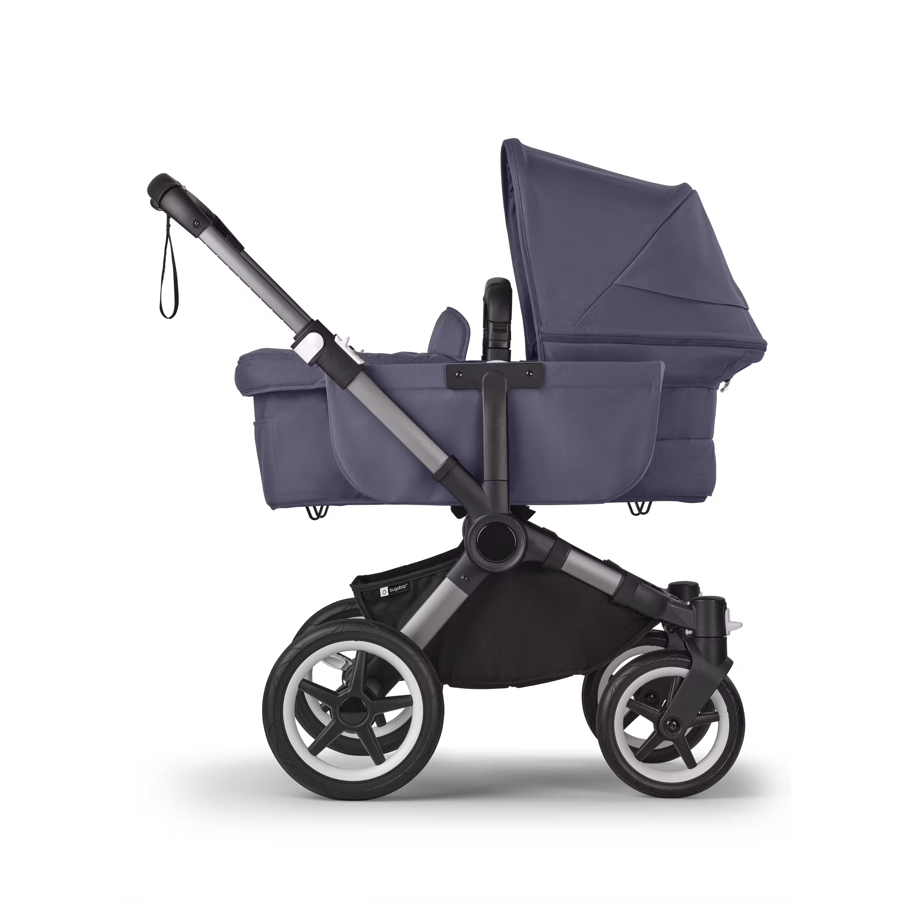 Bugaboo Donkey 5 Mono 2-in-1 stroller graphite base, stormy blue fabrics, stormy blue sun canopy - Main Modal Image Slide 3 of 12