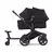Bugaboo Donkey 6 double stroller black base, moon grey fabrics, moon grey sun canopy - Thumbnail Slide 9 of 9