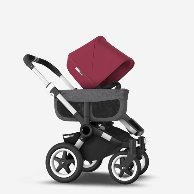 Bugaboo Donkey2 Mono complete ALU/GREYM-RRED - Main Image Slide 4 of 6
