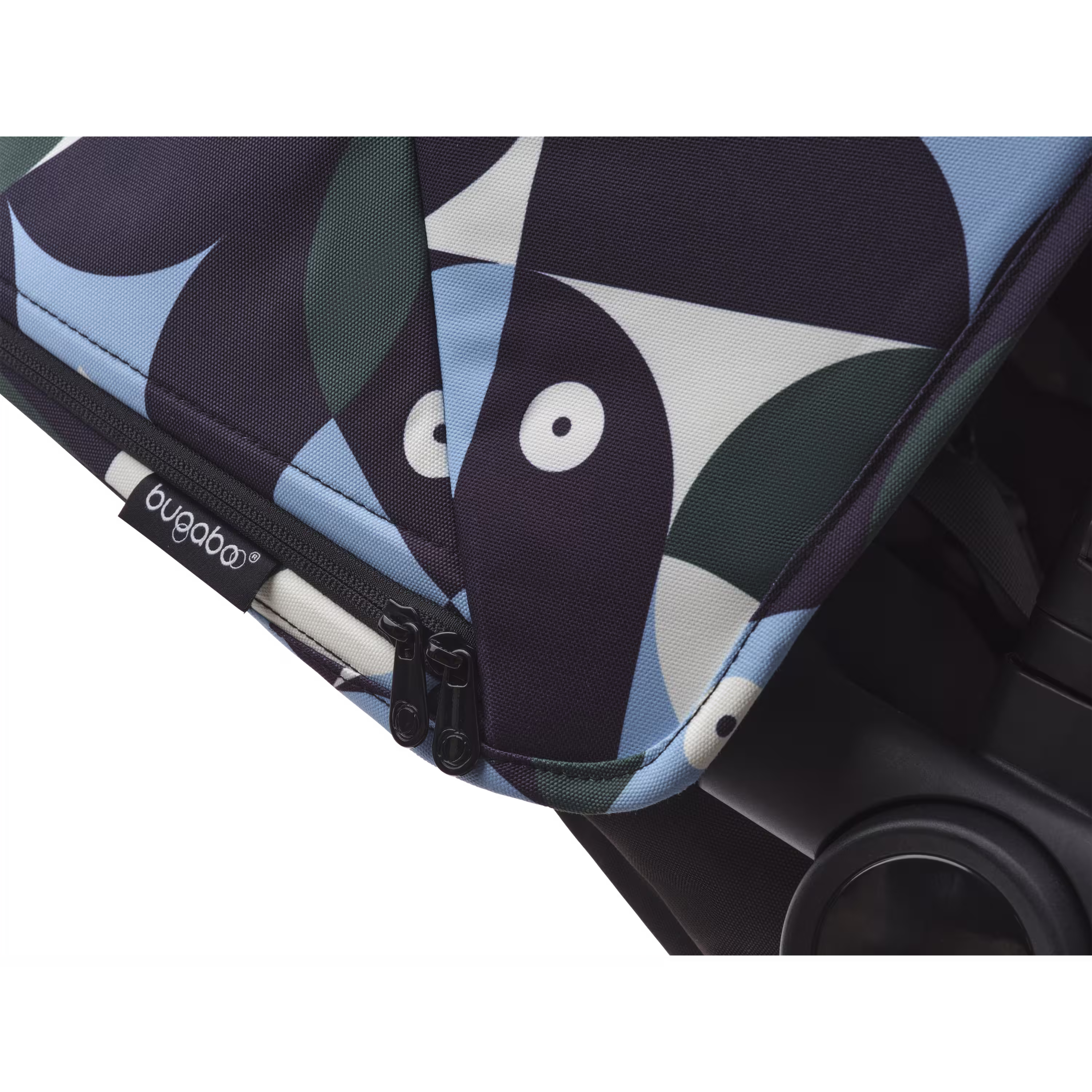 Refurbished Bugaboo Fox 3 sun canopy Animal Explorer GREEN/ LIGHT BLUE - Main Modal Image Slide 6 of 7