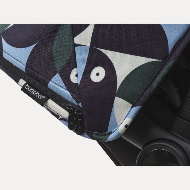 Refurbished Bugaboo Fox 3 sun canopy Animal Explorer GREEN/ LIGHT BLUE - Main Image Slide 6 of 7