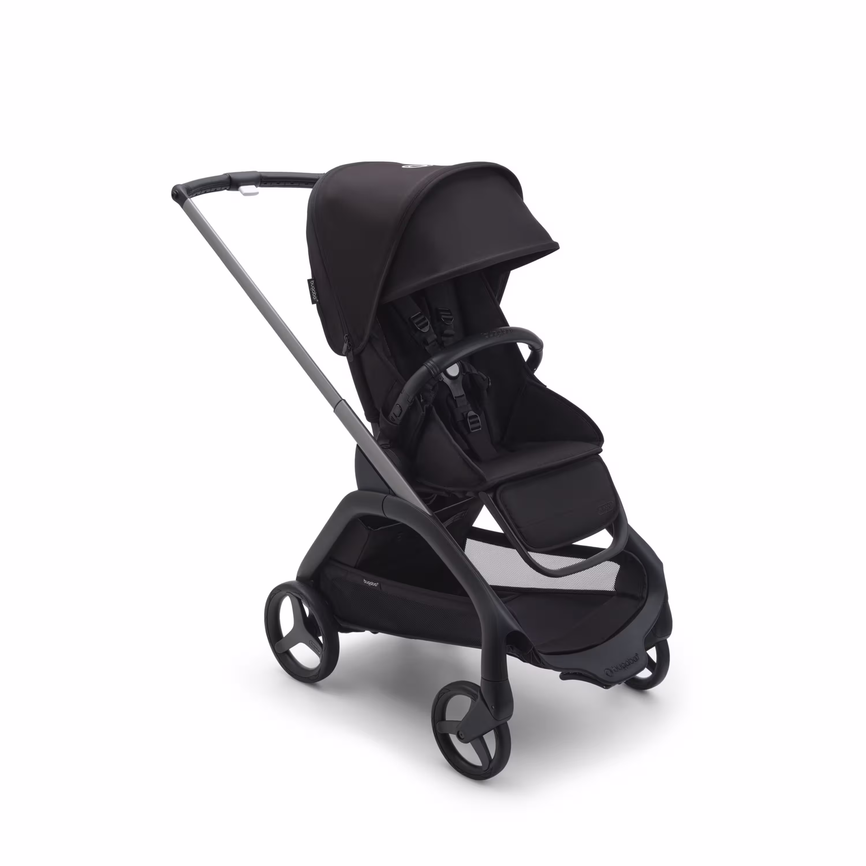 Poussette Bugaboo Dragonfly avec siège, châssis graphite, housse nuit noire et capote nuit noire. - Main Modal Image Slide 1 of 16