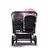 Bugaboo Donkey 3 Duo seat and bassinet stroller soft pink sun canopy, black fabrics, black base - Thumbnail Slide 3 of 5