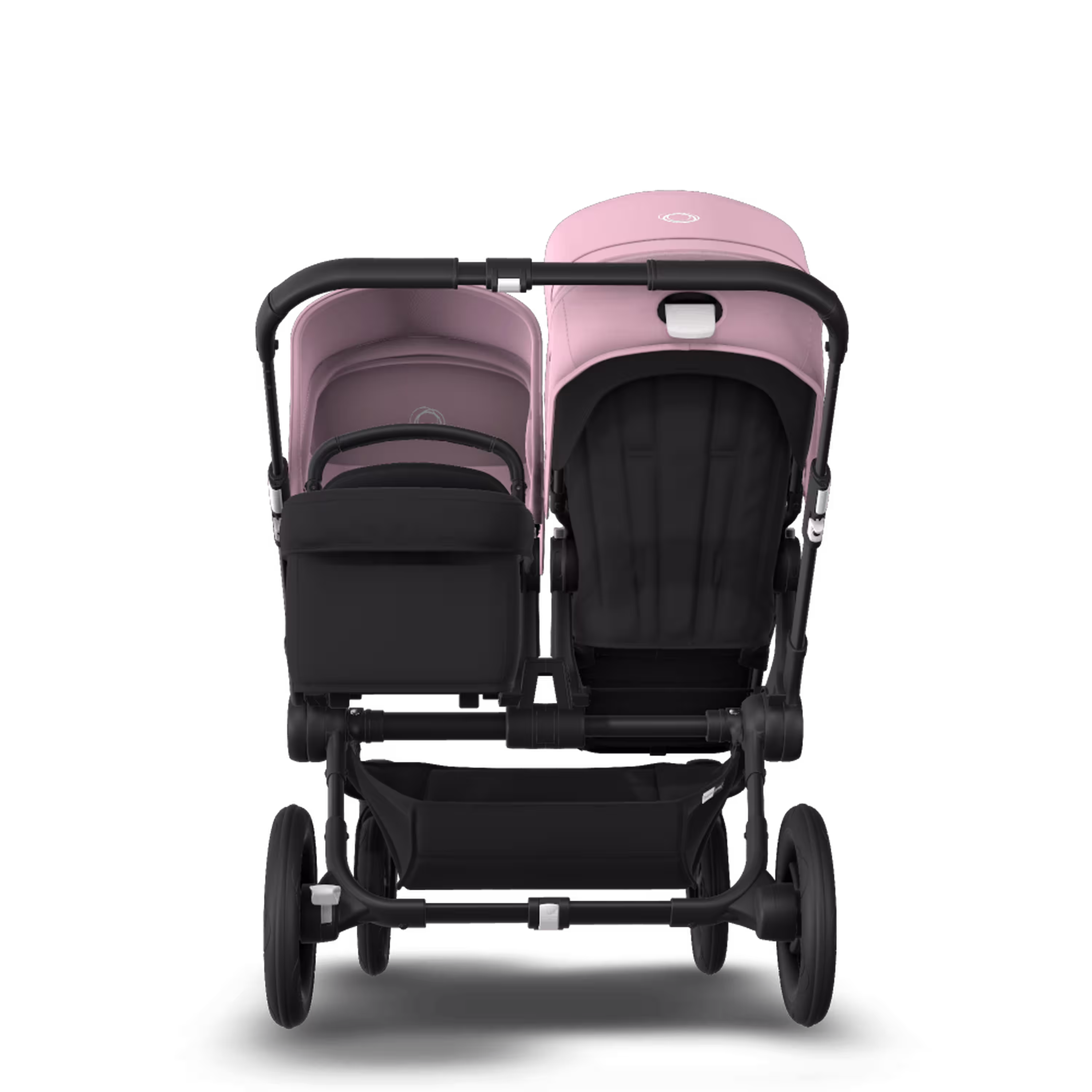 Bugaboo Donkey 3 Duo seat and bassinet stroller soft pink sun canopy, black fabrics, black base - Main Modal Image Slide 3 of 5