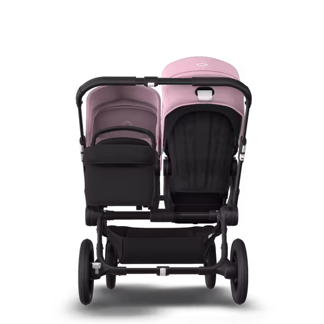 Bugaboo Donkey 3 Duo seat and bassinet stroller soft pink sun canopy, black fabrics, black base - Main Image Slide 3 of 5