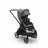 Bugaboo Dragonfly seat stroller with black chassis, grey melange fabrics and grey melange sun canopy. - Thumbnail Slide 1 of 16