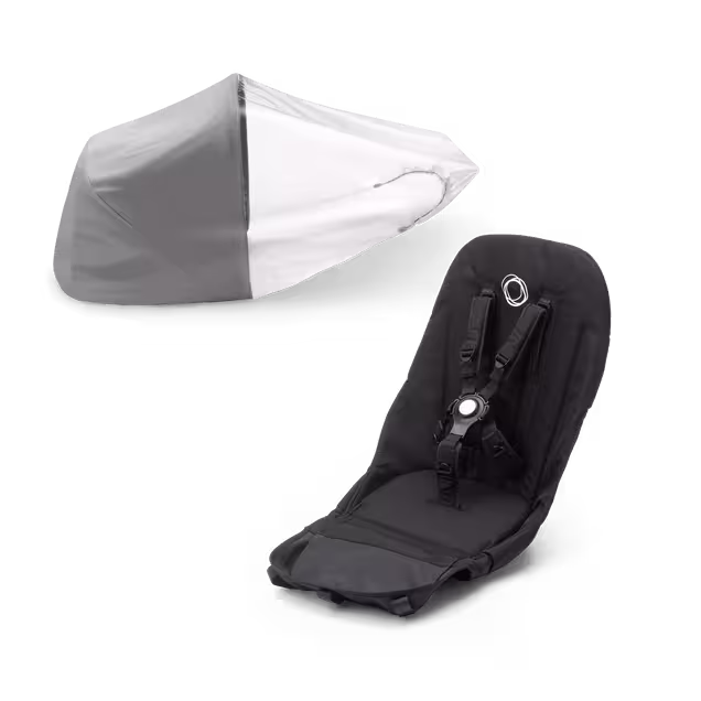 Bugaboo Donkey2 duo fabric set AU BLACK - Main Image Slide 1 of 1