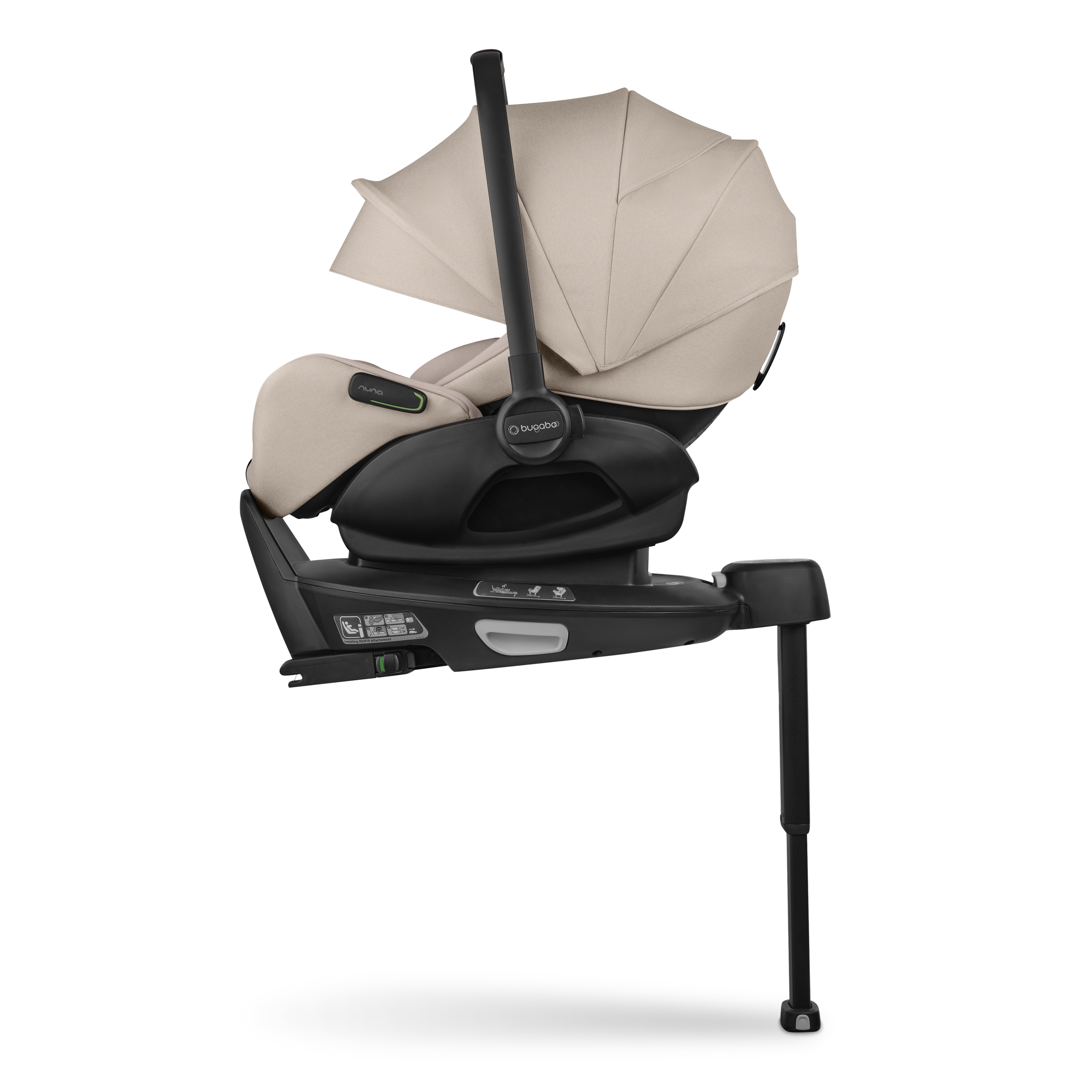 Bugaboo Otter with 360 ISOFIX Base by Nuna Desert taupe melange - Thumbnail Slide 2 of 6