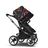 Bugaboo Donkey 5 twin stroller graphite base, midnight black fabrics, art of discovery dark blue sun canopy - Thumbnail Slide 4 of 12