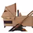 Bugaboo x Stella McCartney  Dragonfly Plus 2-in-1 stroller tobacco brown base, tobacco brown fabrics, tobacco brown sun canopy - Thumbnail Slide 5 of 12