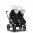 Bugaboo Donkey 3 Twin fresh white sun canopy, black seat, black chassis - Thumbnail Slide 1 of 6