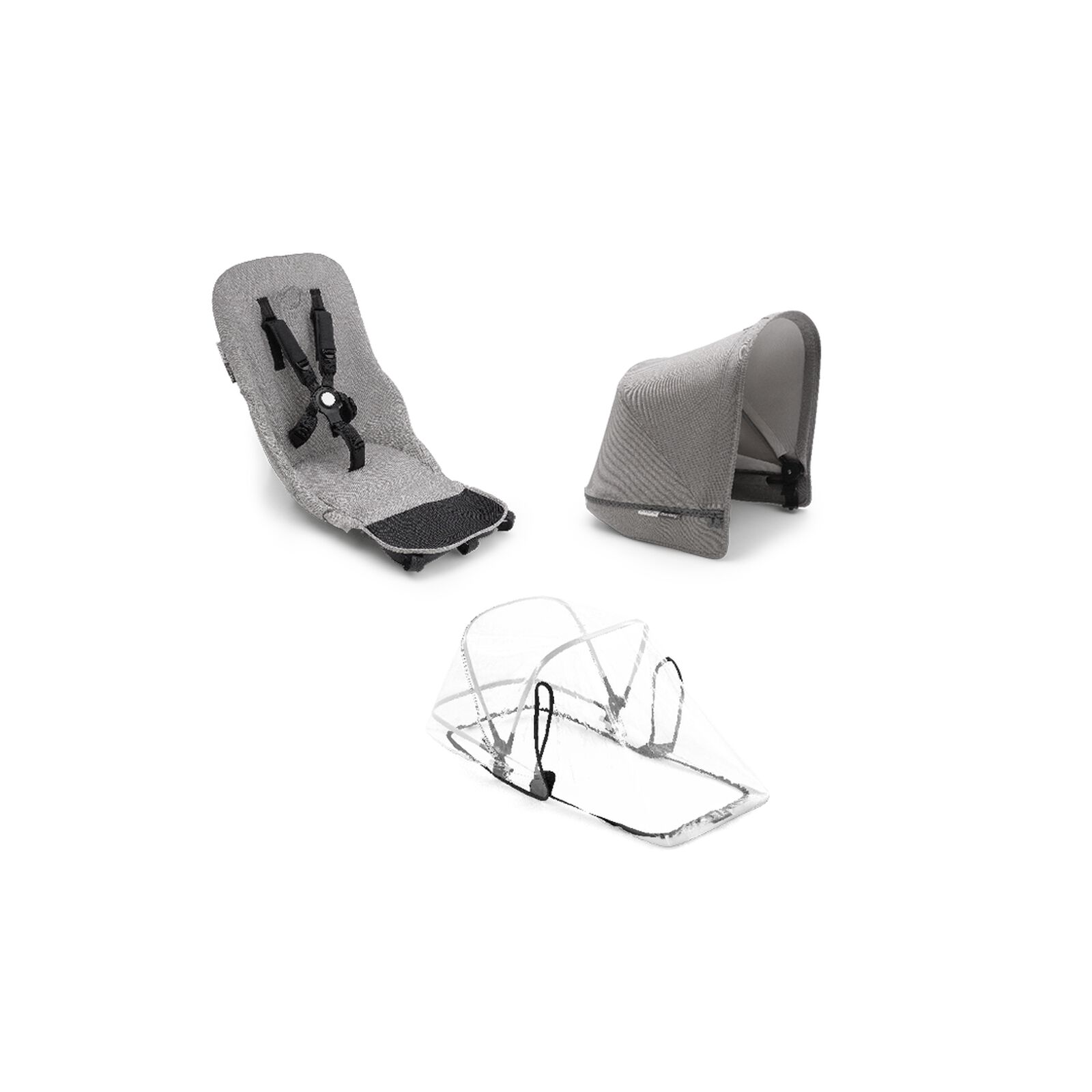 Bugaboo Donkey2 Mineral duo fabric set compl AU LIGHT GREY