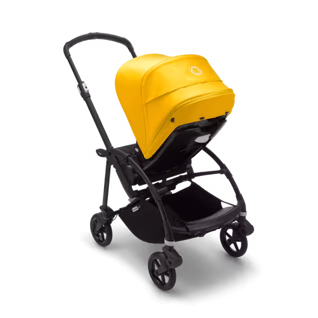Bugaboo Bee 6 seat stroller lemon yellow sun canopy, black fabrics, black base - Main Image Slide 3 of 3