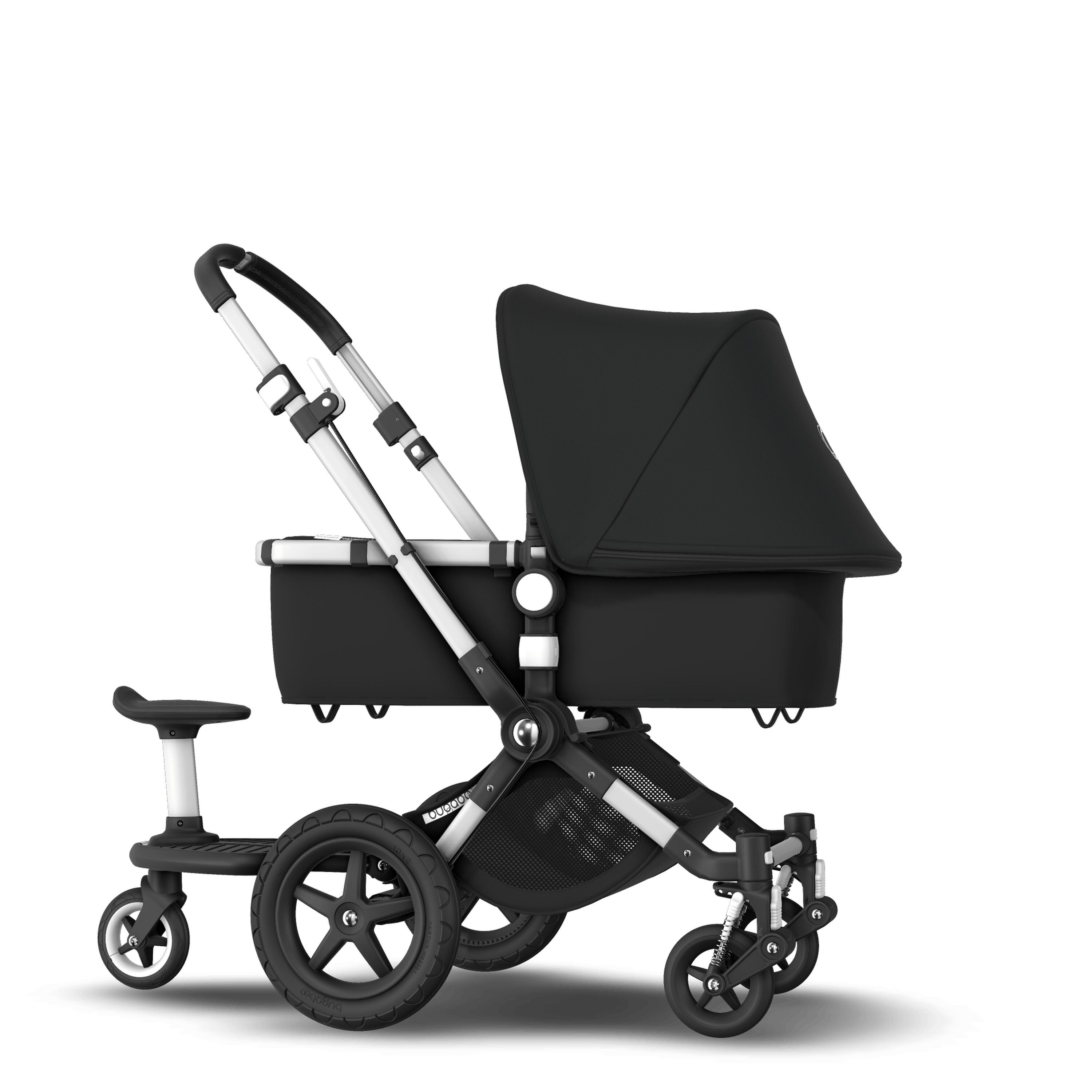 Cameleon 3 Plus Sit and stand stroller Black sun canopy, black fabrics, aluminum chassis | Bugaboo