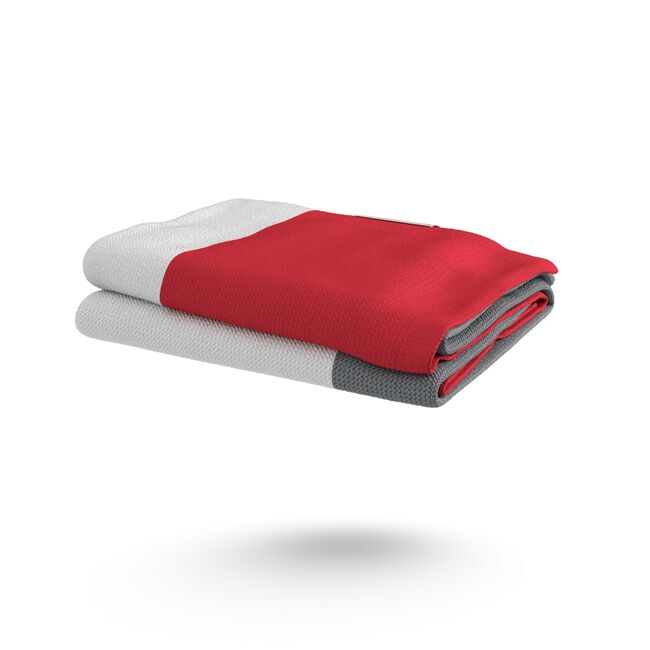 Bugaboo Light Cotton Blanket - NEON RED MULTI - Main Image Slide 5 van 10