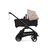 Bugaboo x Konges SlØjd limited edition Dragonfly bassinet and seat stroller black base, midnight black fabrics, desert taupe melange sun canopy - Thumbnail Slide 3 of 16