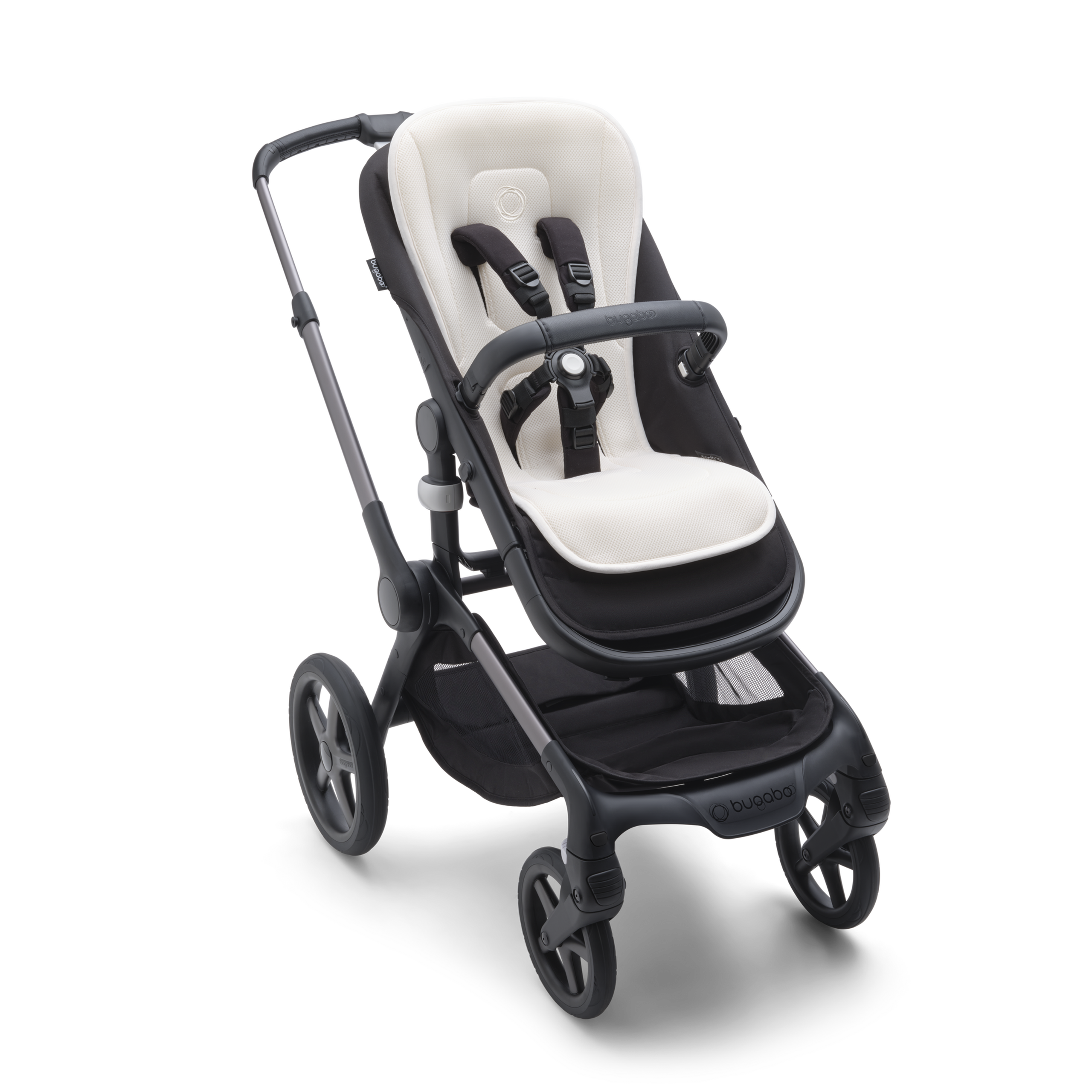 Bugaboo dual comfort seat liner RW fabric NA FRESH WHITE - Thumbnail Slide 2 of 3