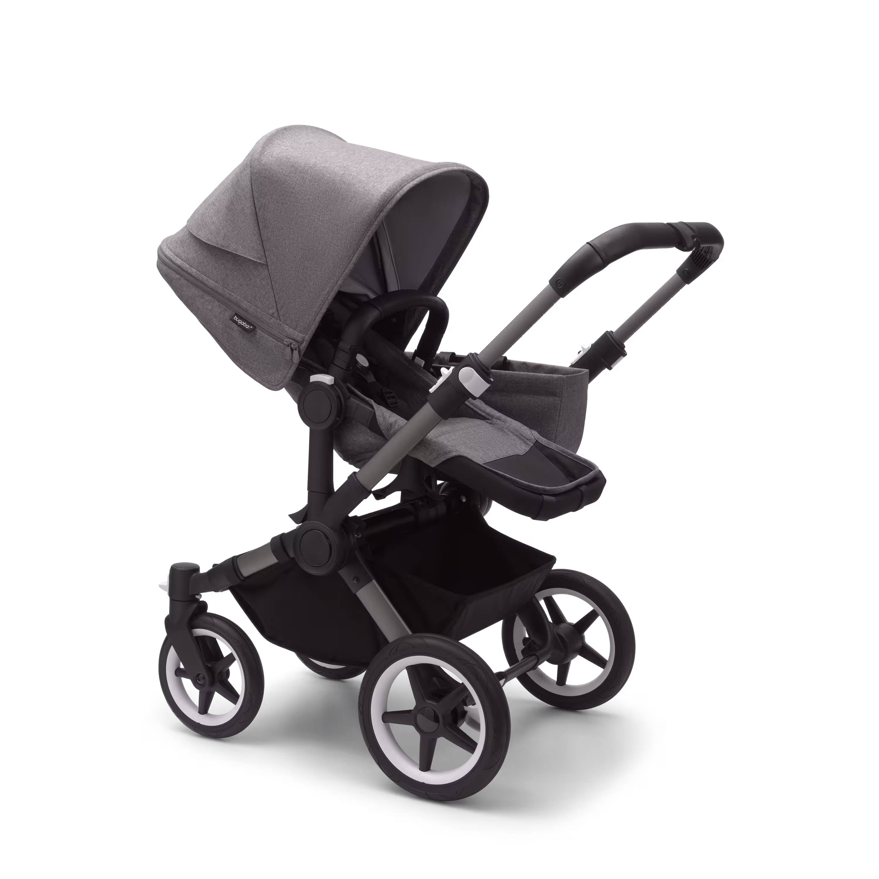 Refurbished Bugaboo Donkey 5 Mono complete UK GRAPHITE/GREY MÉLANGE-GREY MÉLANGE - Main Modal Image Slide 2 of 9