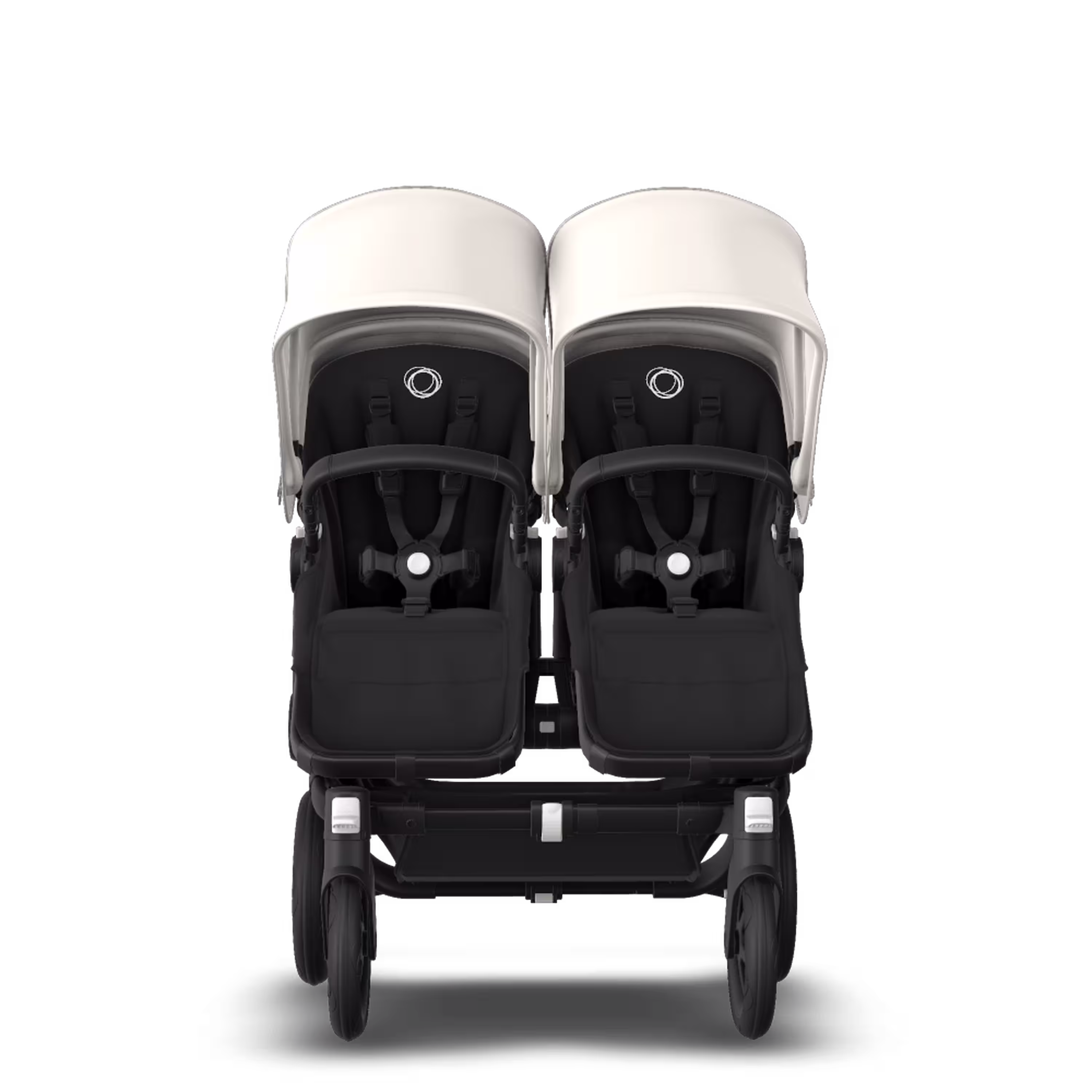Bugaboo Donkey 3 Twin fresh white sun canopy, black seat, black chassis - Main Modal Image Slide 2 of 6