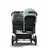 Bugaboo Donkey 3 Duo seat and bassinet stroller vapor blue sun canopy, black fabrics, aluminium base - Thumbnail Slide 3 van 5