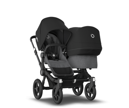 US - Bugaboo D3D stroller bundle black grey melange black