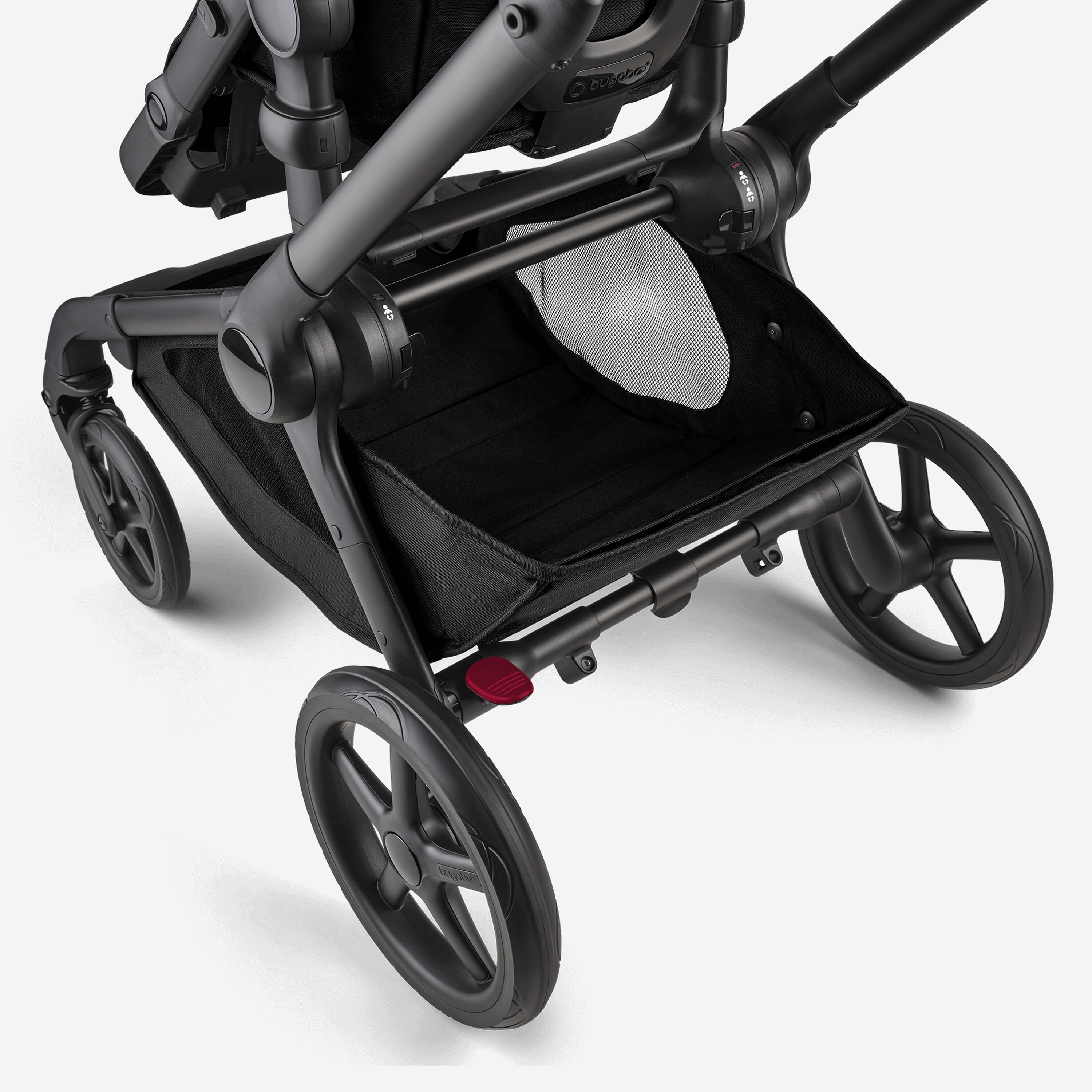 Bugaboo Kangaroo 2-in-1 pram black base, moon grey fabrics, moon grey sun canopy - Main Modal Image Slide 8 of 18
